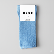 KLUE Glitter-Lurex-Socken aus umweltfreundlichem Lyocell | Hellblau: 36-40