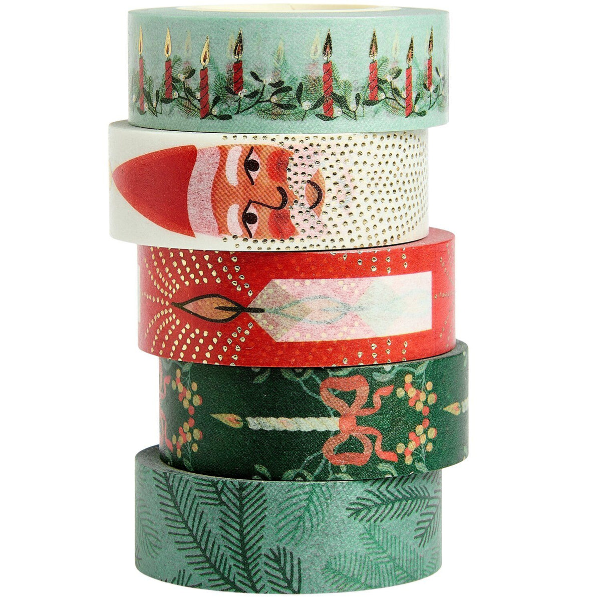 Tape Set "ADVENT"  5 Stück, 1,5cm X 10m