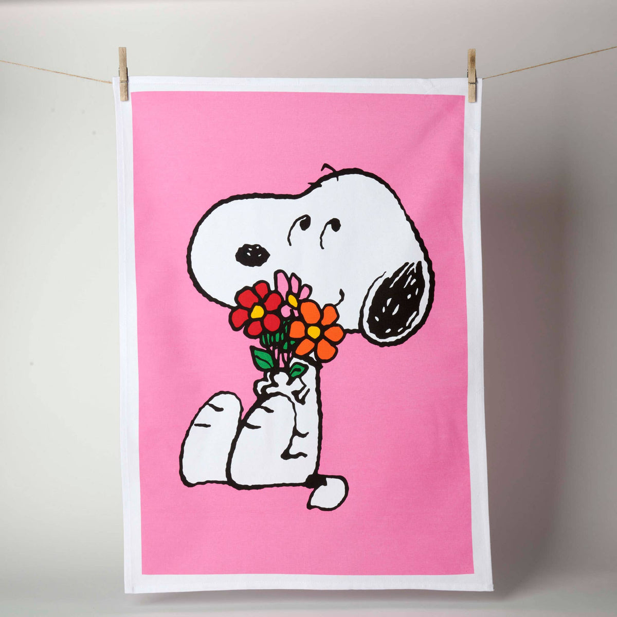 Peanuts – Die Liebe blüht Geschirrtuch