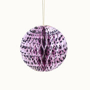 by Vivi - Hängende Papier-Weihnachtskugel Rosa Leo 15 cm