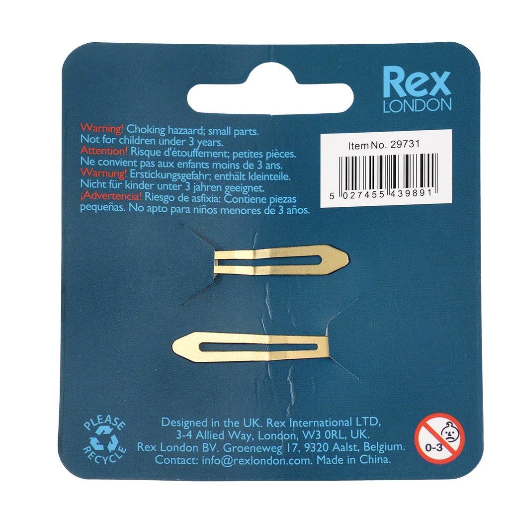 REX - Glitzernde Stern-Haarspangen (Set aus 2) - Feen im Garten