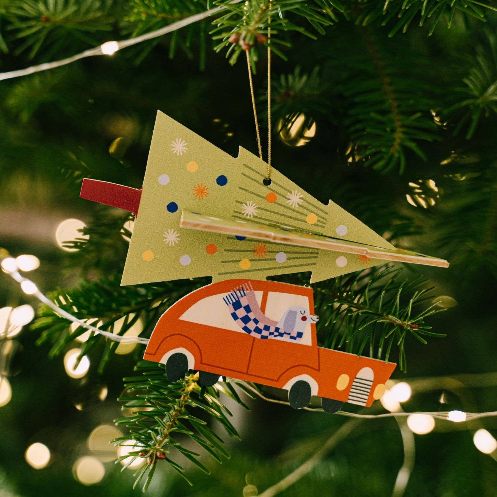 3D-Weihnachtsschmuck, Weihnachtsbaum-Hängedekoration
