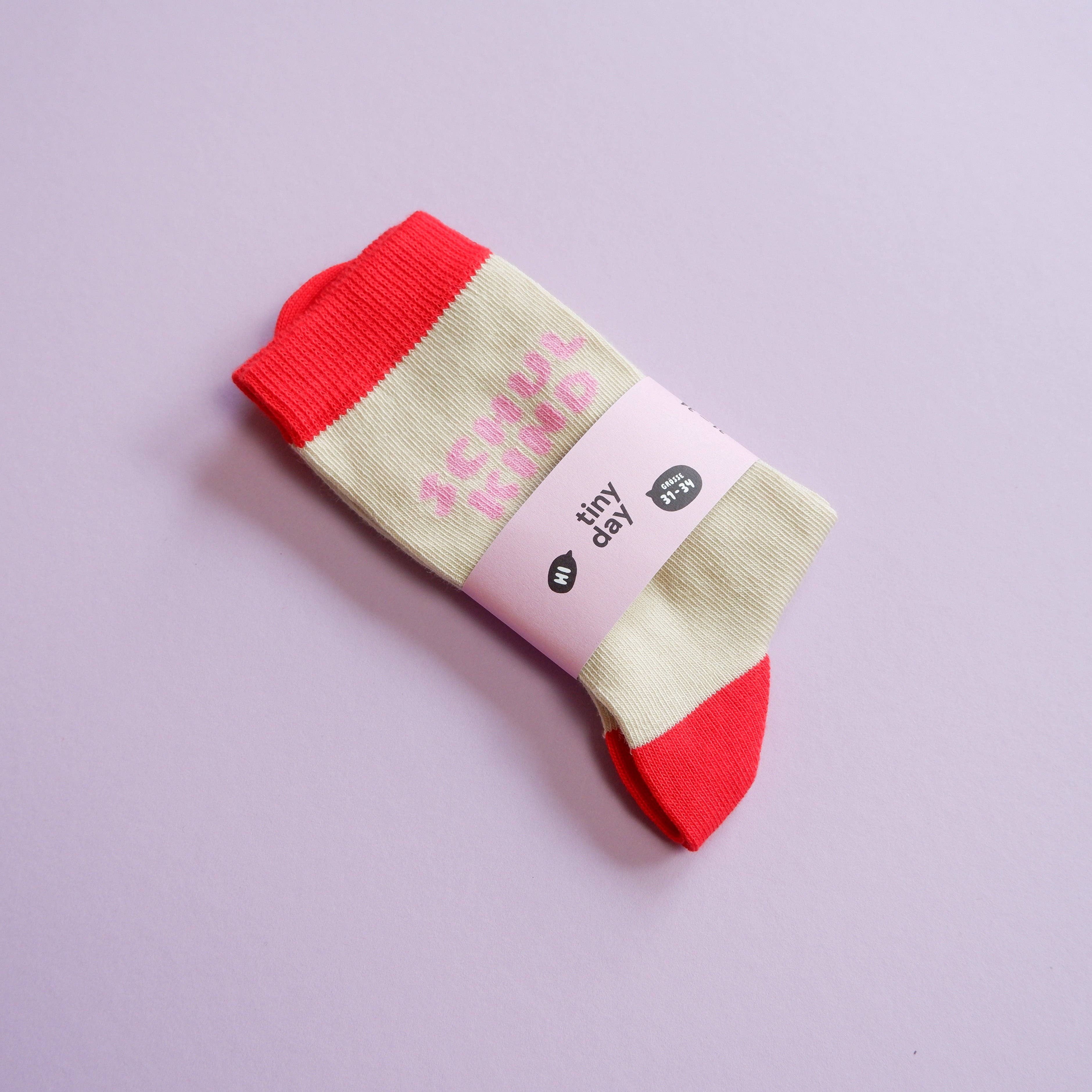 Schulkind-Socken | rosa: 31-34