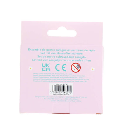 Mini-Textmarker (Set mit 4) - Hase