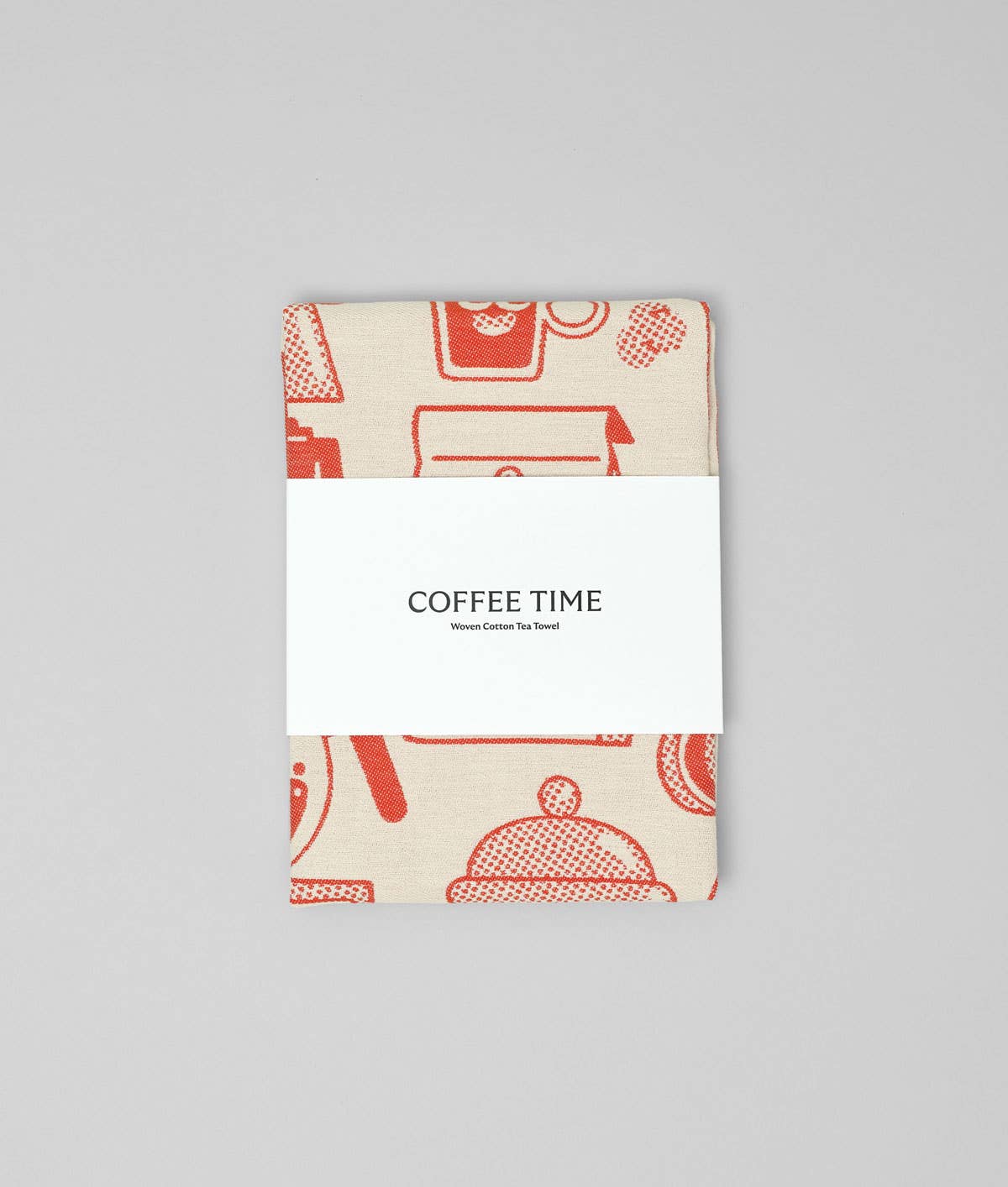Wrap - Kaffeezeit Geschirrtuch Rot/Beige