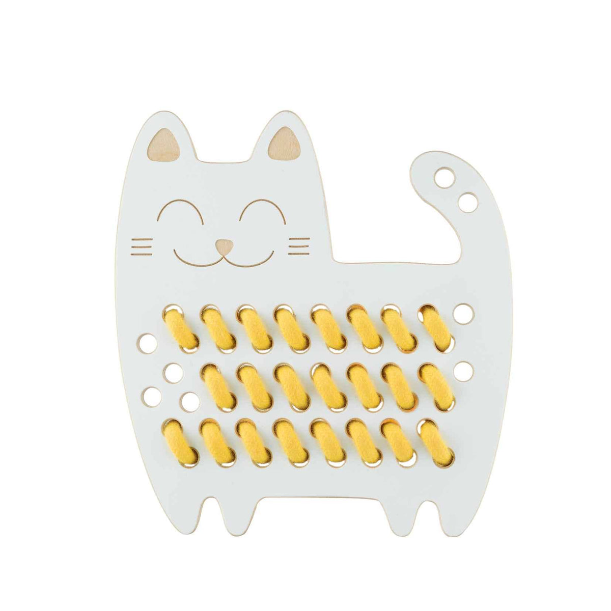 Sophia die Katze, Holz-Spiel zum Schnüren, Montessori