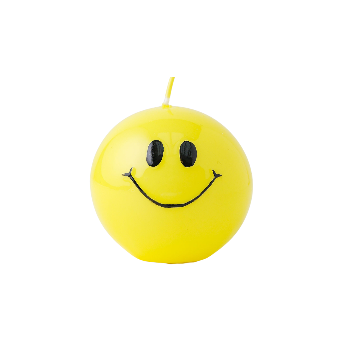 Smiley-Kerze –  Hotgelb