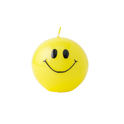 Smiley-Kerze –  Hotgelb