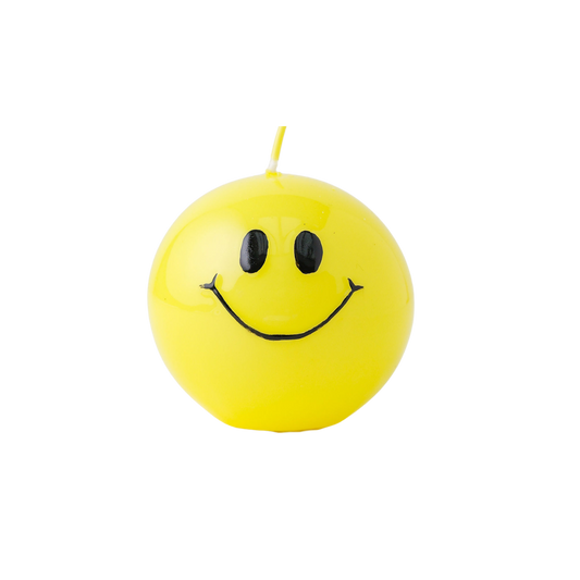 Smiley-Kerze –  Hotgelb