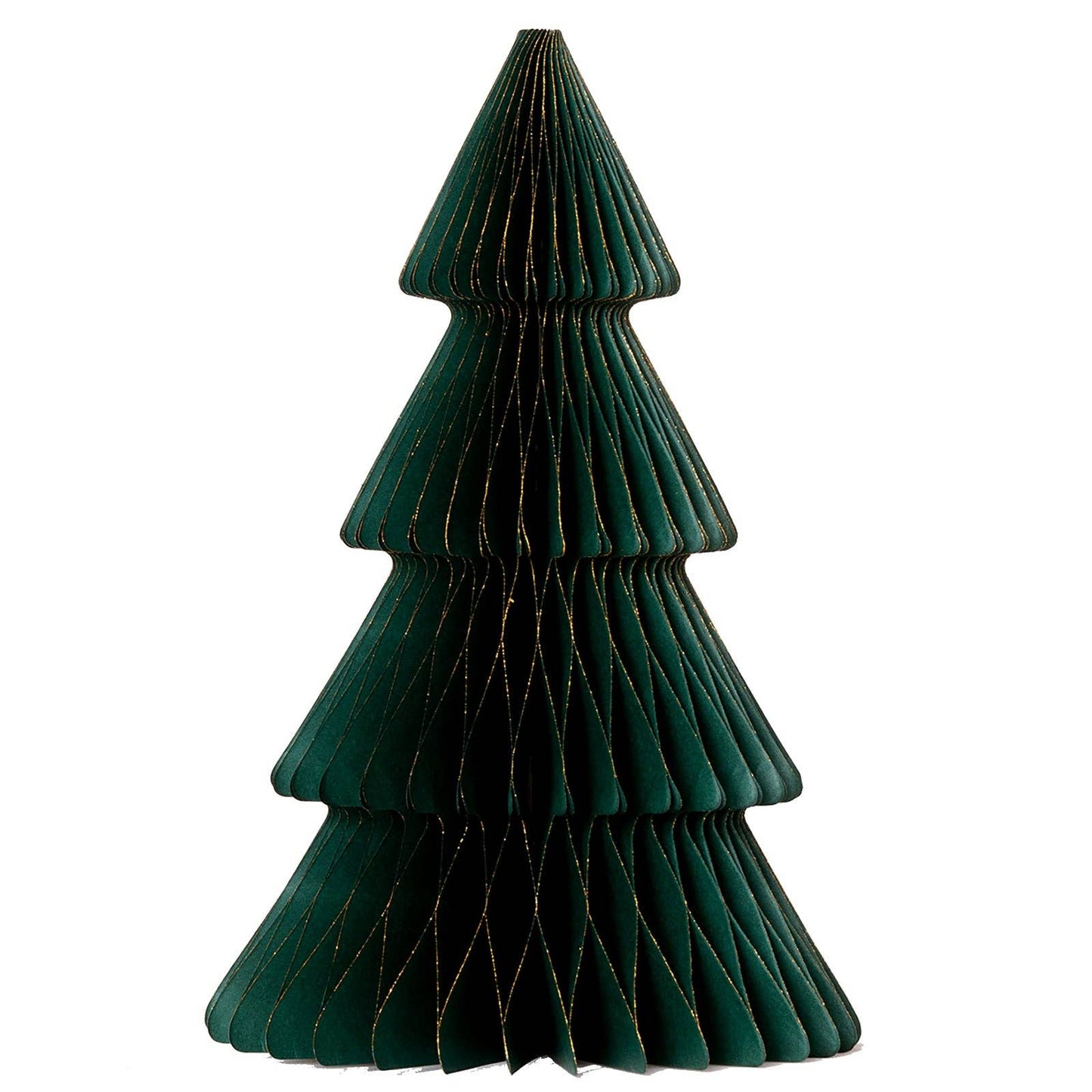 Papier Weihnachtsbaum Tanne Aufsteller groß: Dunkelgrün