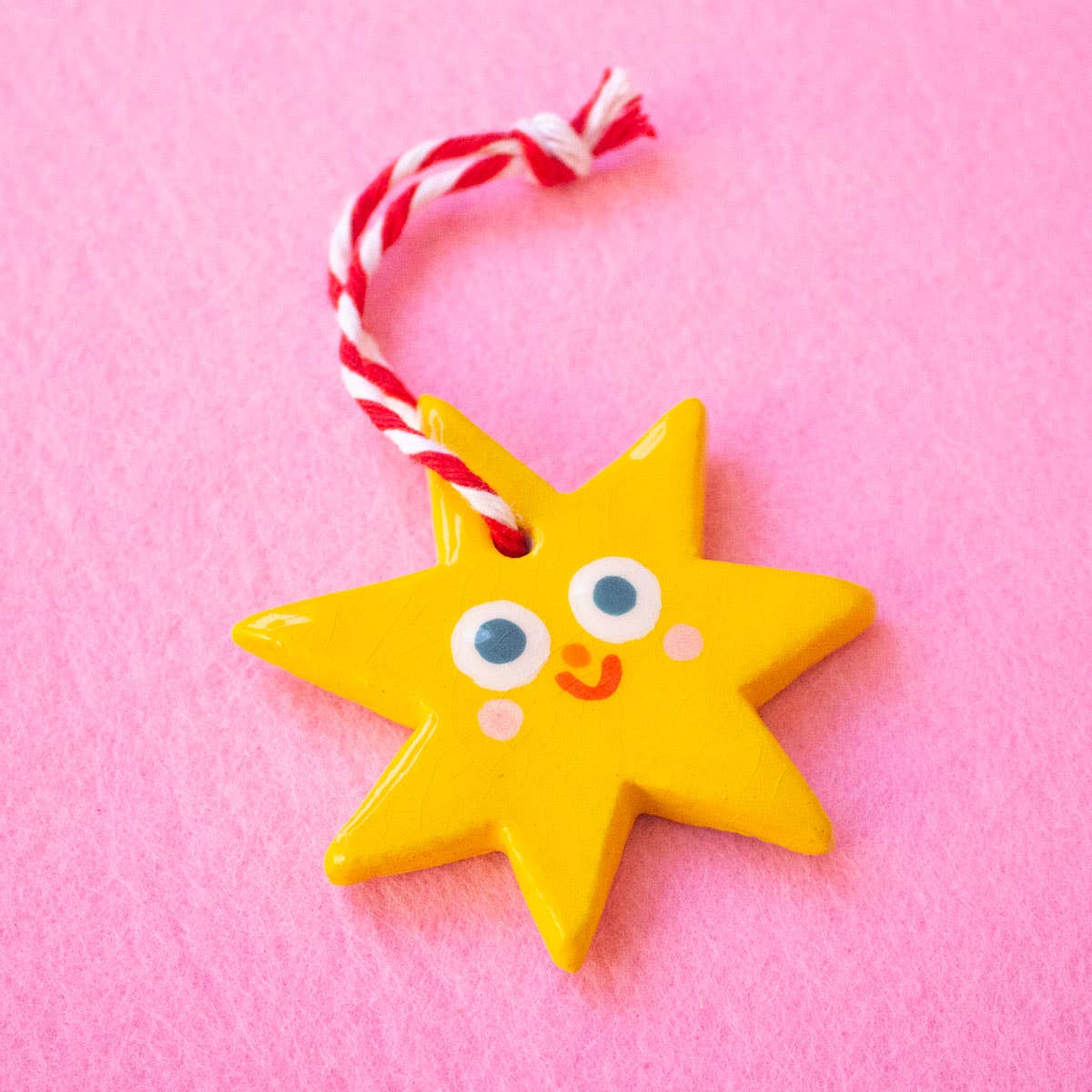 Ana Seixas - Kleiner Stern / Keramik-Hängeornamente