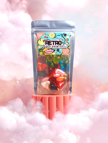 Badeperlen im Retro-Stil der 90er-Jahre Randoms, Jumbo-Mischbeutel, 30 Stück