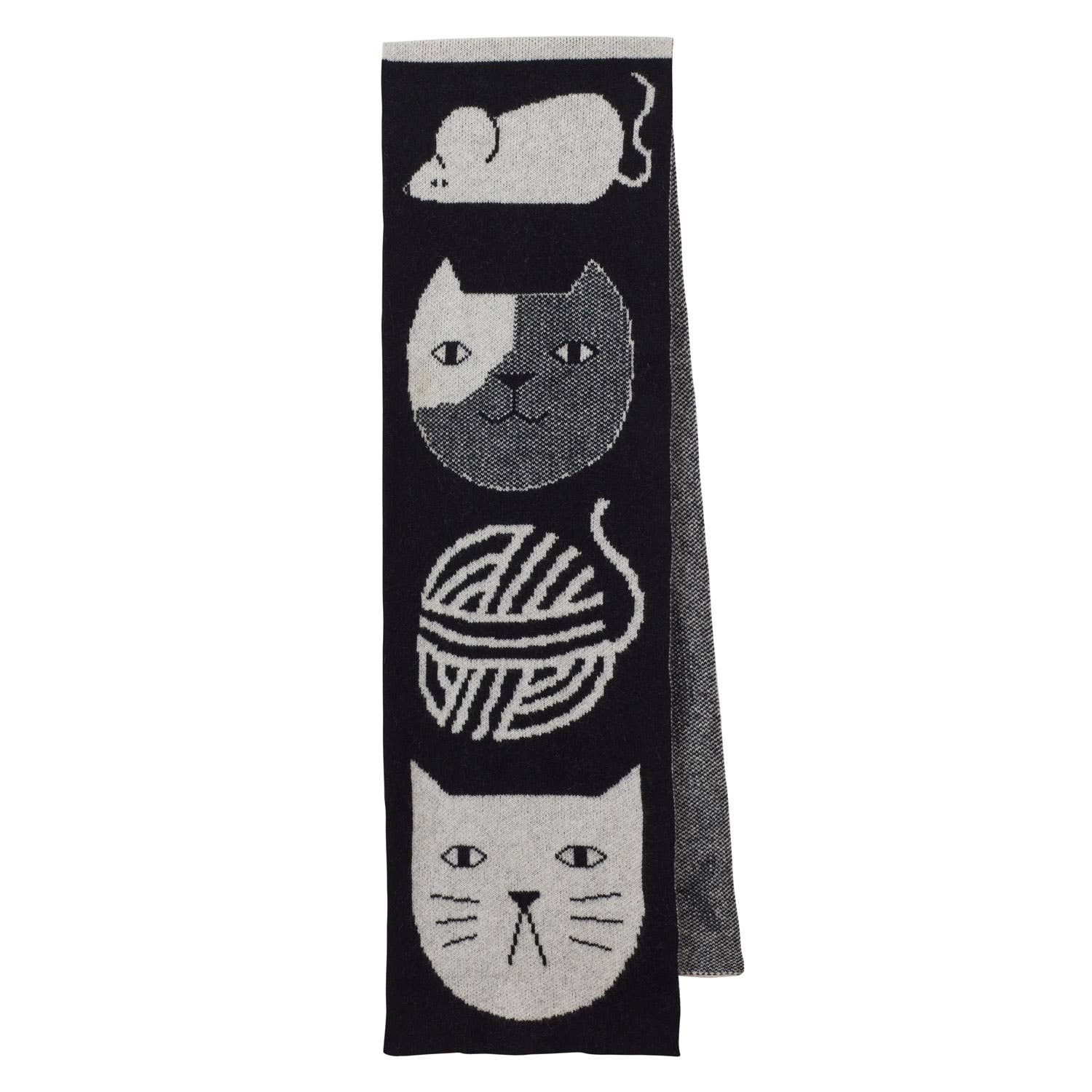 Donna Wilson - Mog Scarf Schwarz/Weiß