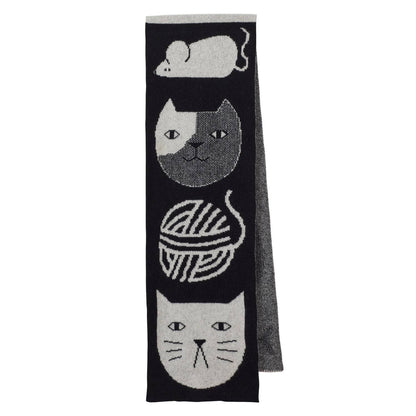 Donna Wilson - Mog Scarf Schwarz/Weiß