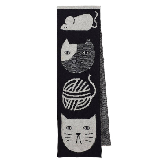 Donna Wilson - Mog Scarf Schwarz/Weiß
