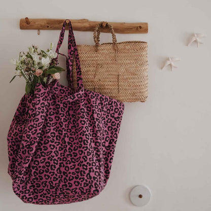Rose in April - ELISA Tragetasche mit Leo-Orchideen-Muster