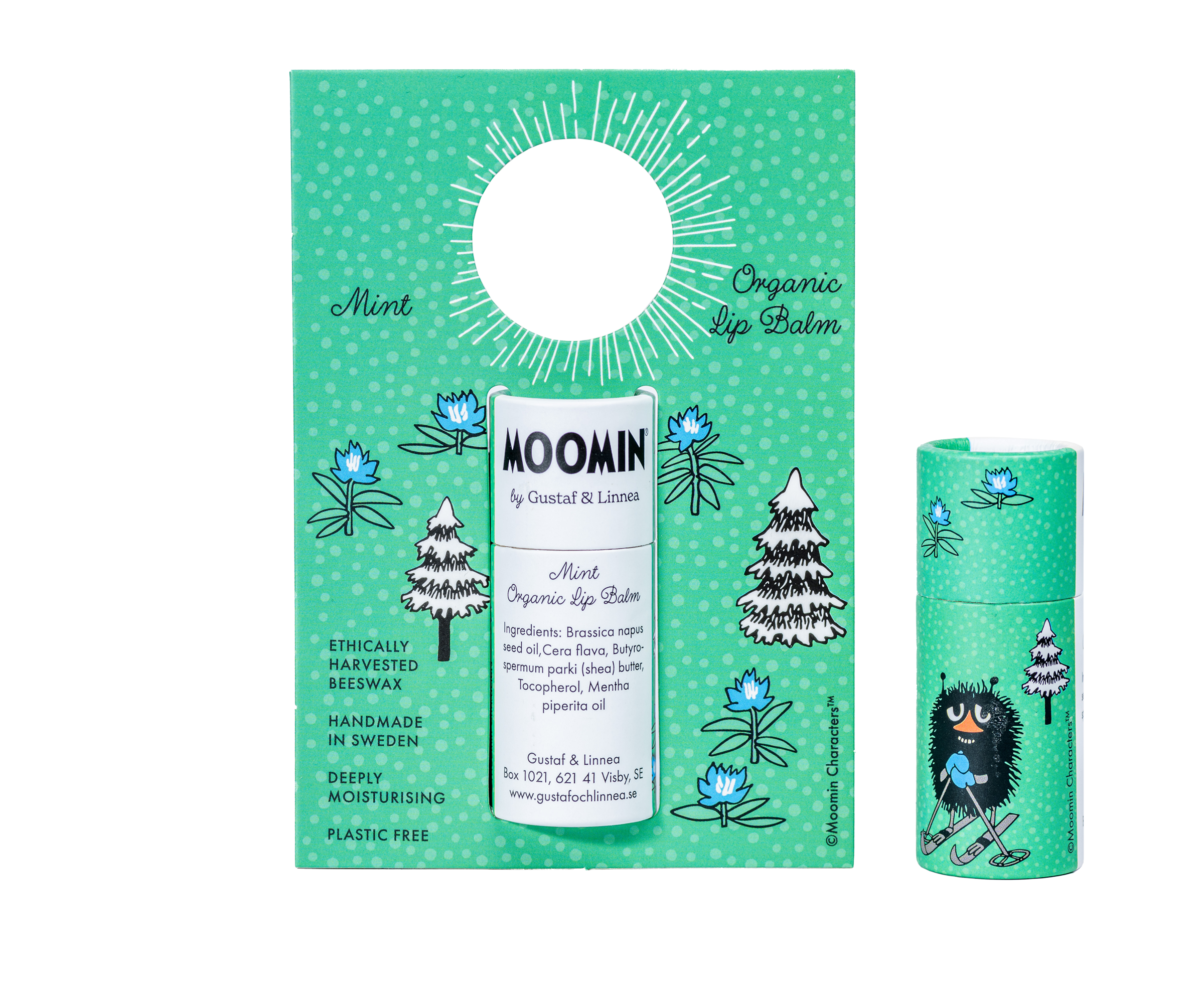 Moomin von G&L - Lippenbalsam aus Bienenwachs mit Minzgeschmack