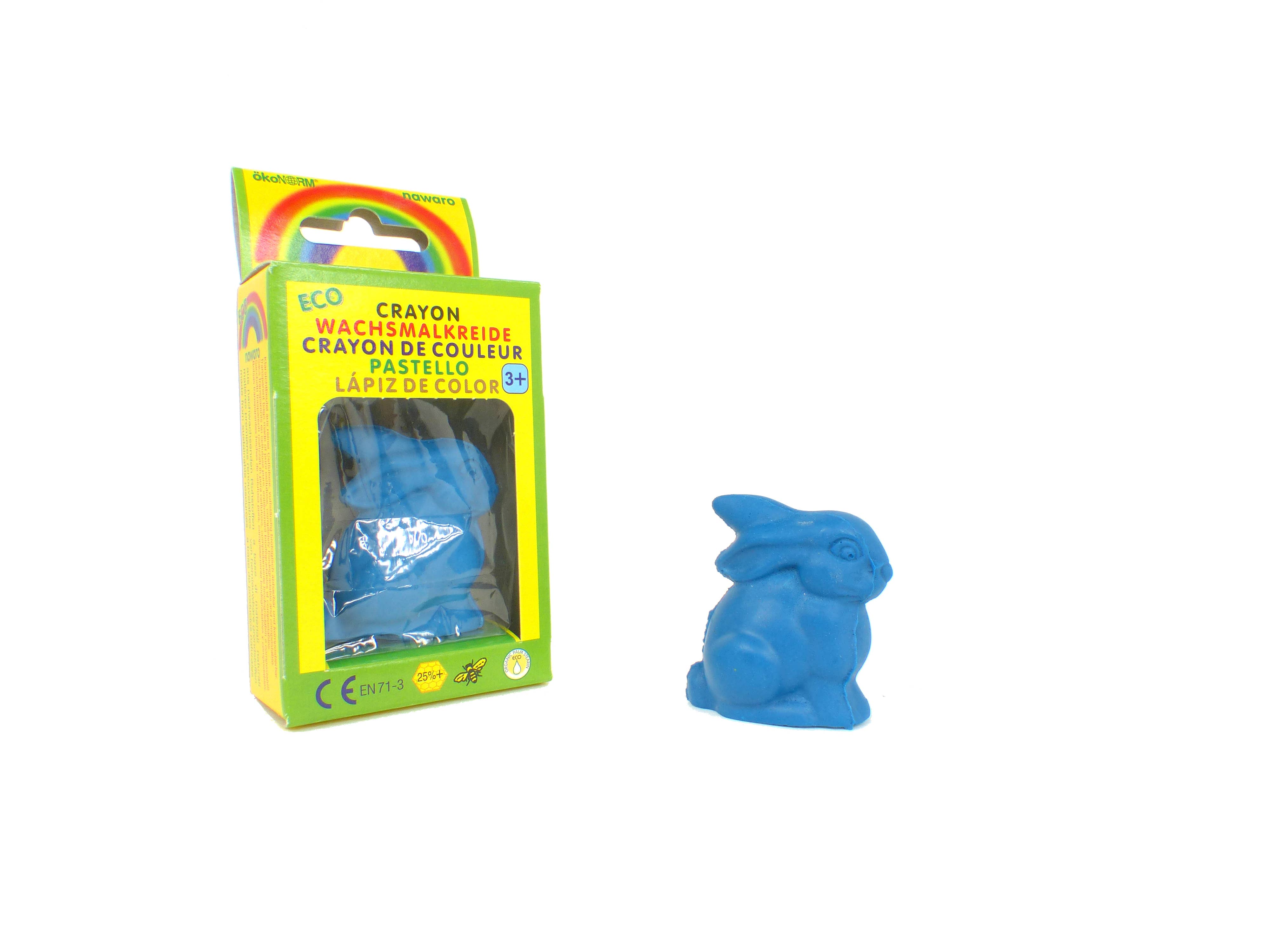 Wachsmalfigur "Buni" - Hellblau