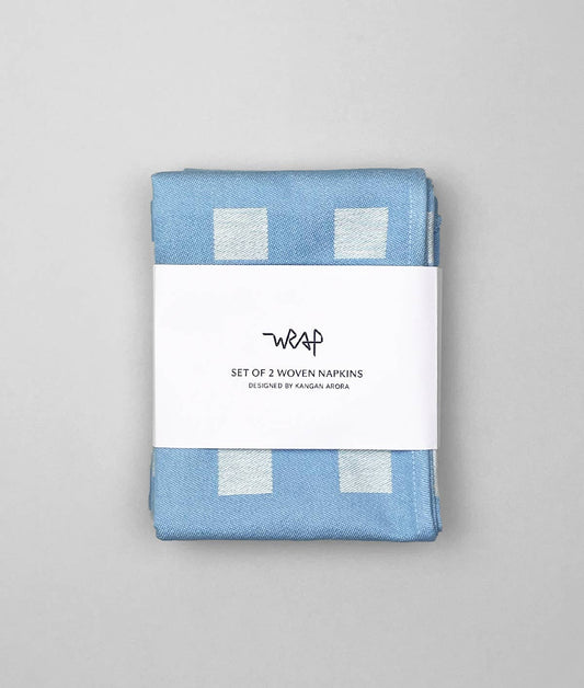 Serviettenset „Squares Blue/Soft Aqua“