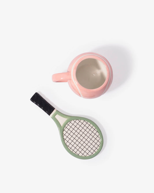 Tasse und Untertasse Tennis