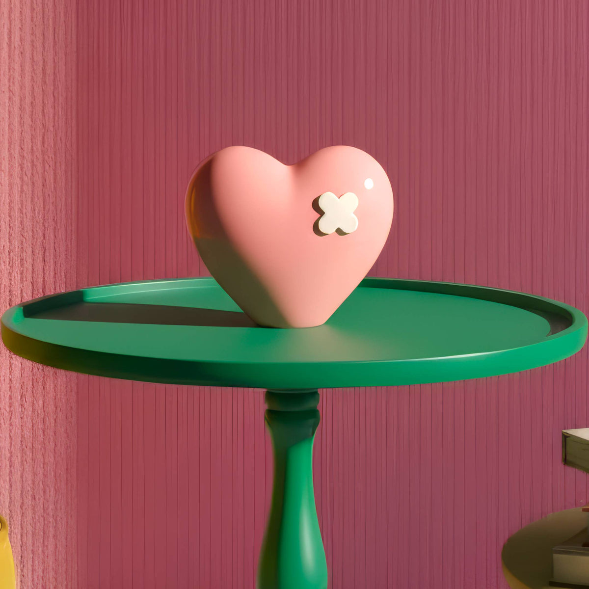 Upside Stories - Vase Herz Love Patch (zum Hinstellen und zur Wandmontage)