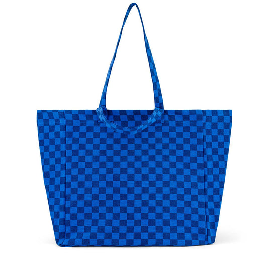TASCHE ELISA DAMIER IN GRIECHISCHEM BLAU/MARINEBLAU