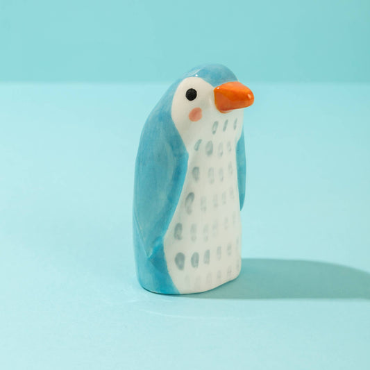 Ana Seixas - Mama Pinguin Blau / Keramikstück