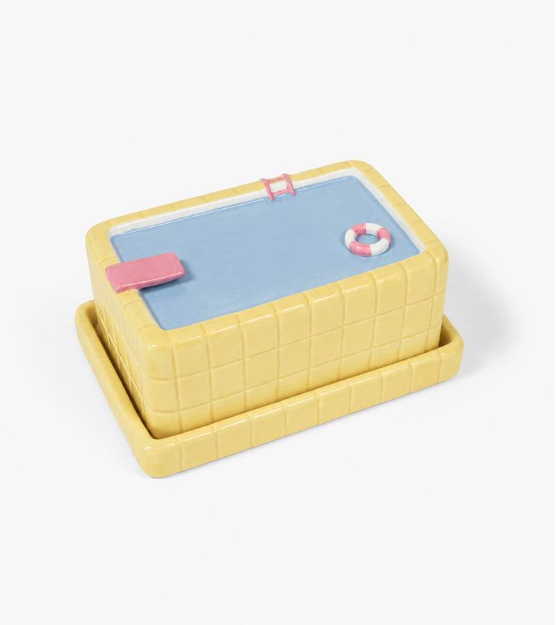 Butterdose Schwimmbad