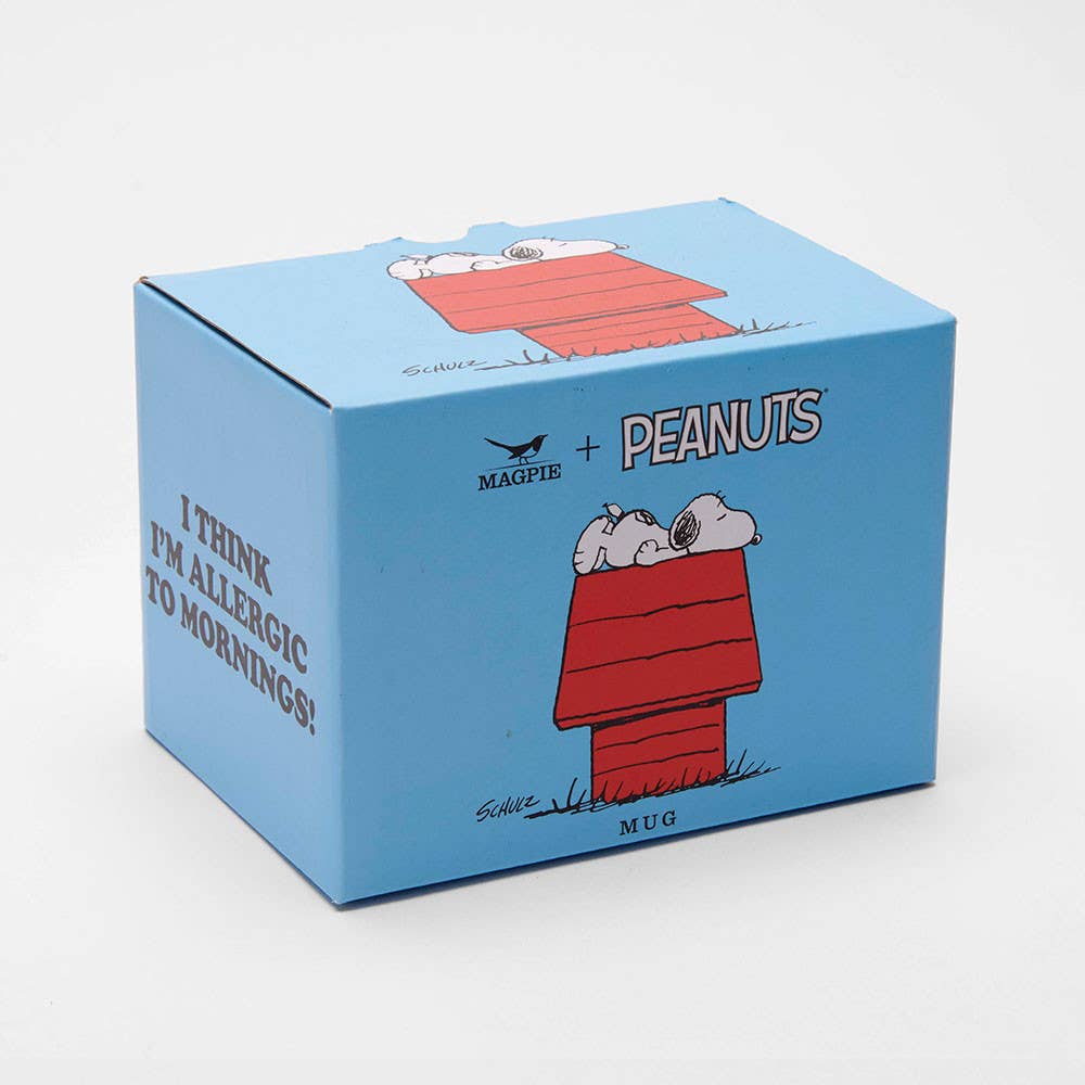 Peanuts-Tasse „Allergic To Mornings“