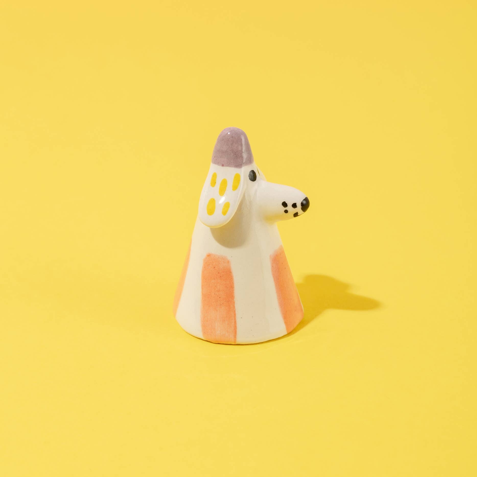 Ana Seixas - Hund Orange / Kleine Schreibtischbegleiter Keramikstück