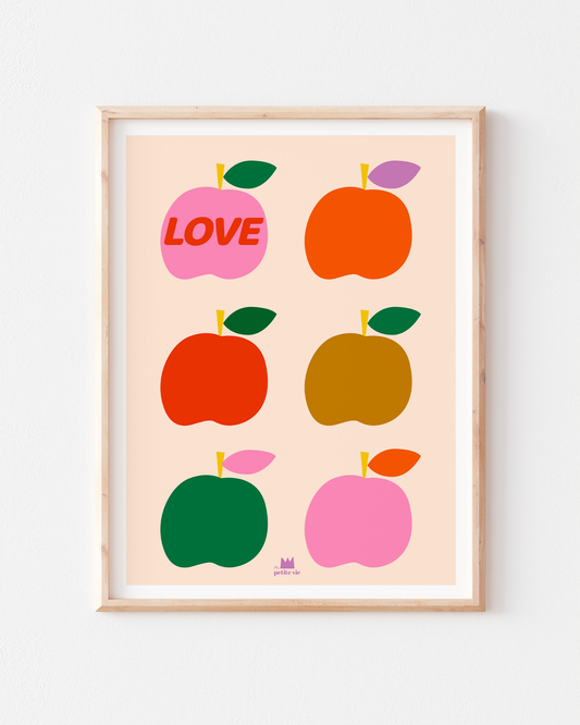 Ma Petite vie - Love pommes (30 x 40 cm)