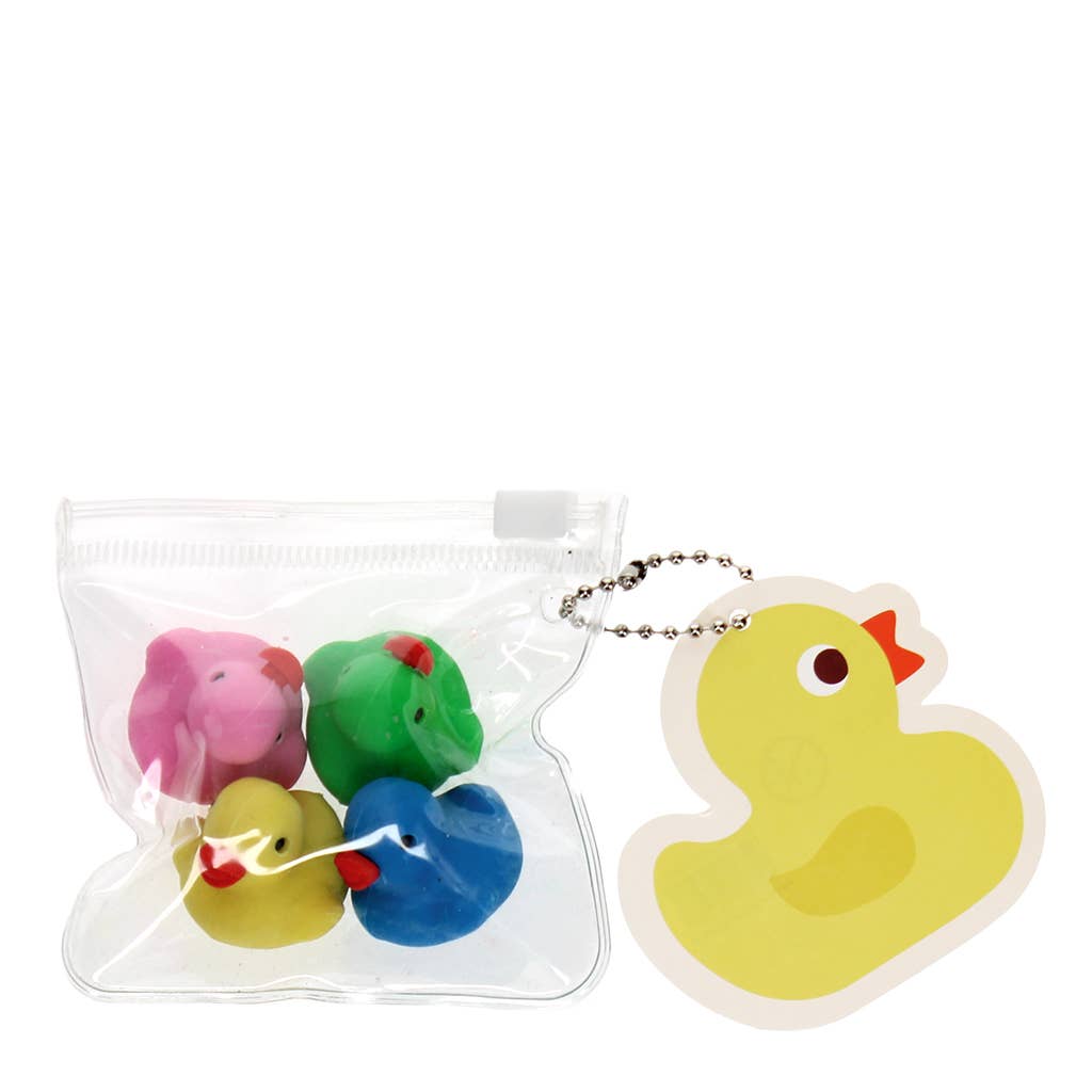 Radiergummis (Set mit 4 Stück) - Enten
