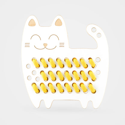 Sophia the Cat, Schnürspielzeug aus Holz, Montessori