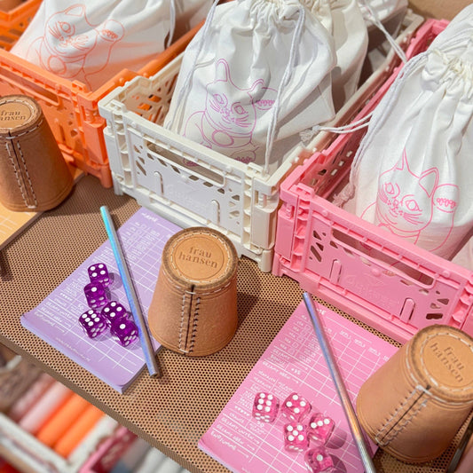 Frau Hansen - Würfelspiel LILA 5er Set