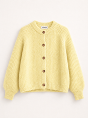 Mohair-Strickjacke  / Butter / Einheitsgröße