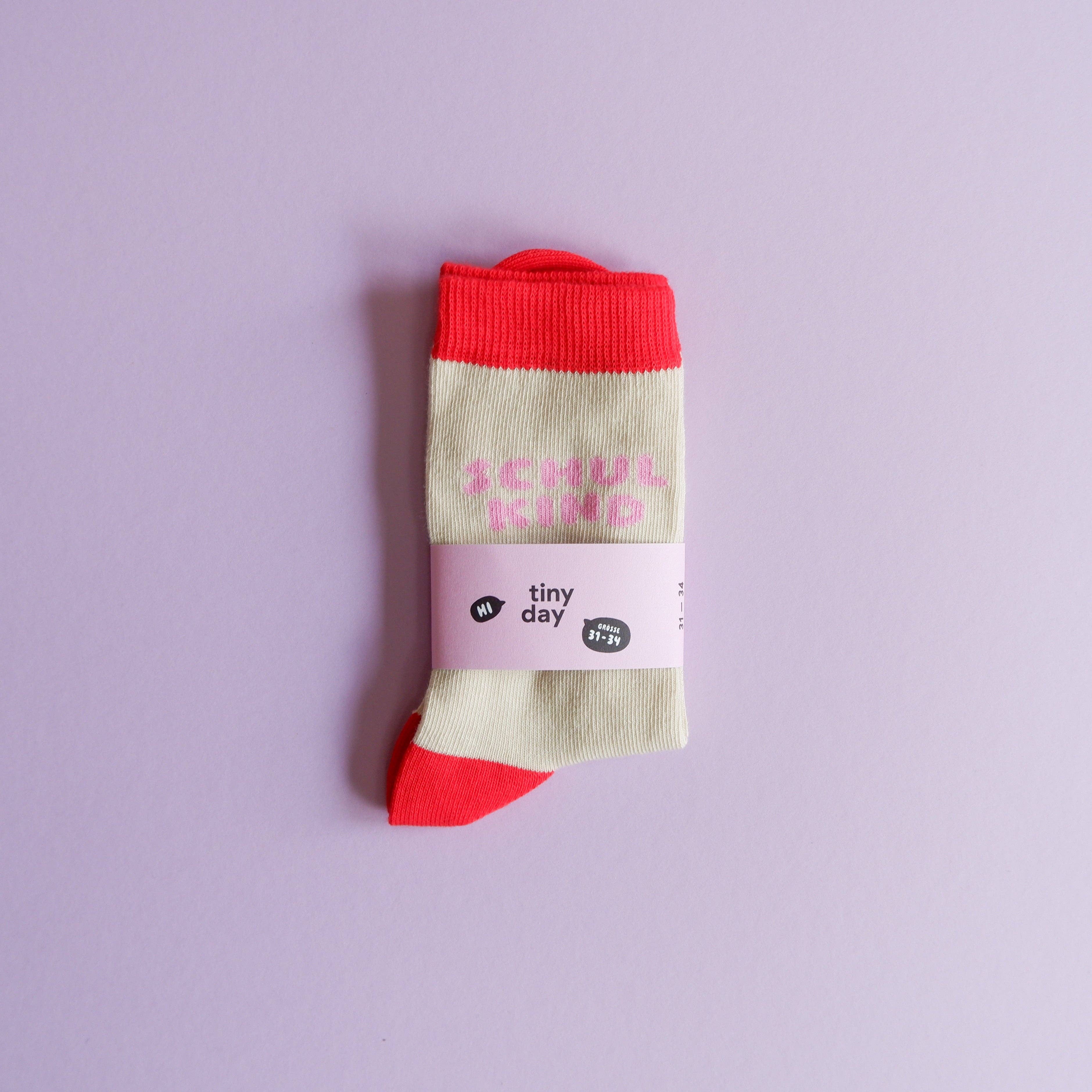 Schulkind-Socken | rosa: 31-34