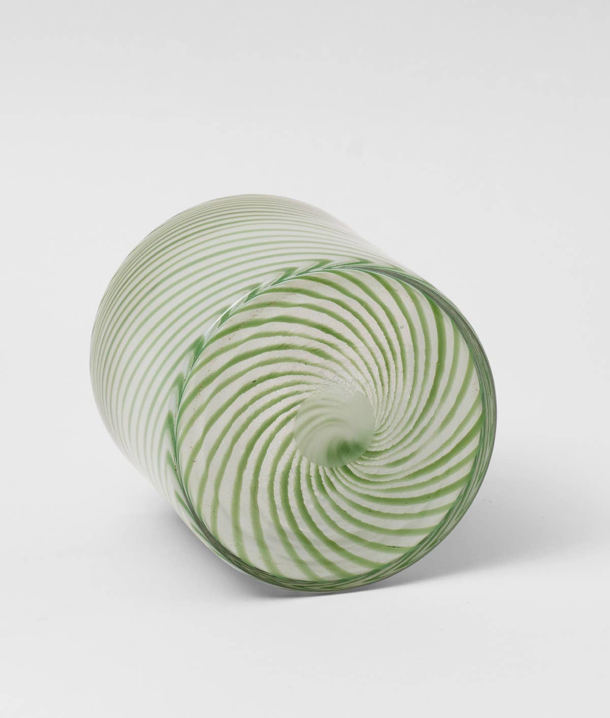 Wrap - Spiralförmiger Glas-Pflanzkübel - Grün