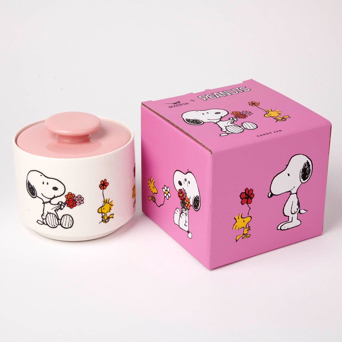 Peanuts Bonbondose „Love is in Bloom“ mit Snoopy und Woodstock