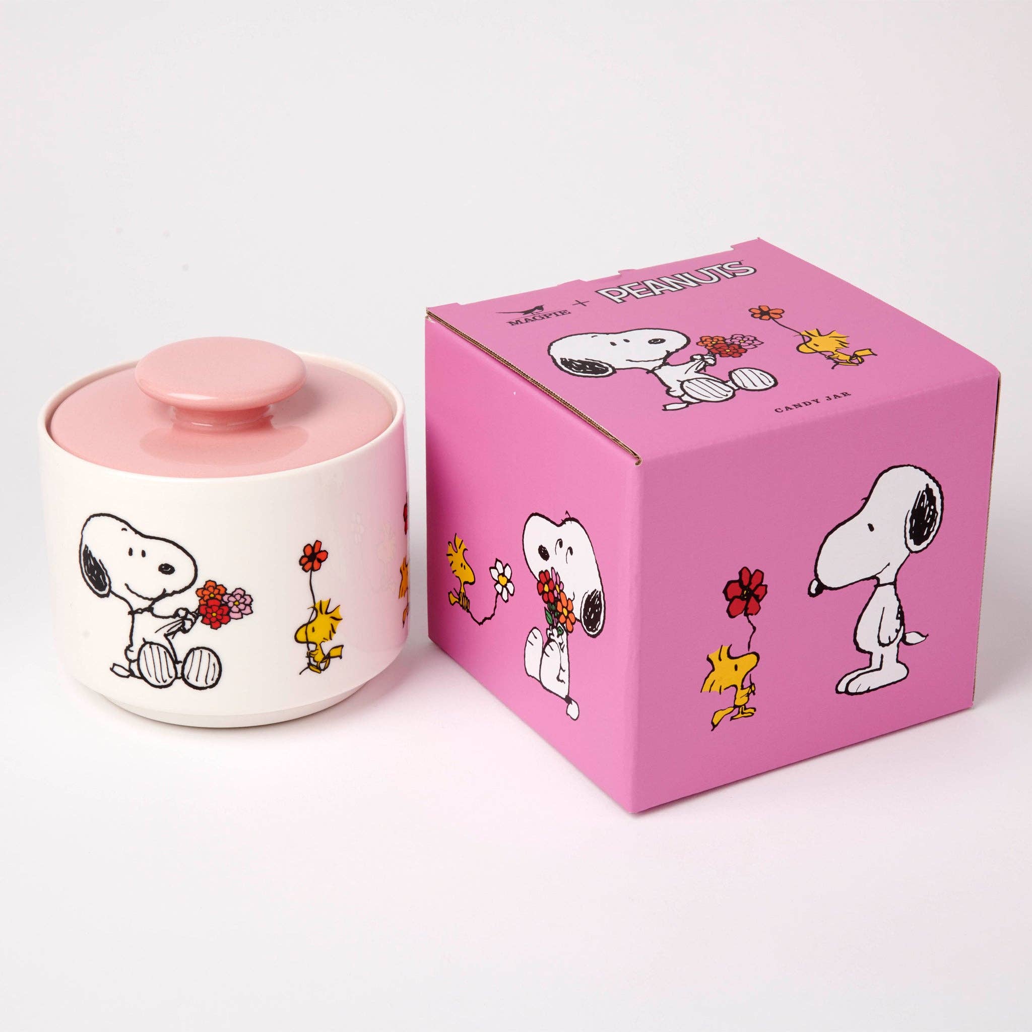 Peanuts Bonbondose „Love is in Bloom“ mit Snoopy und Woodstock