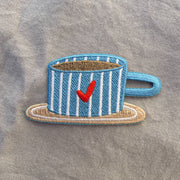 Bügel Patch Kaffeetasse – Aufnäher für Erwachsene