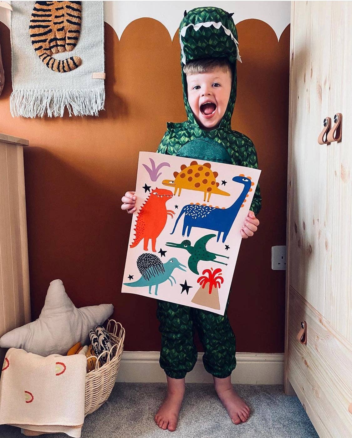 yaya studio - Dinosaurier-Kunstdruck - A3