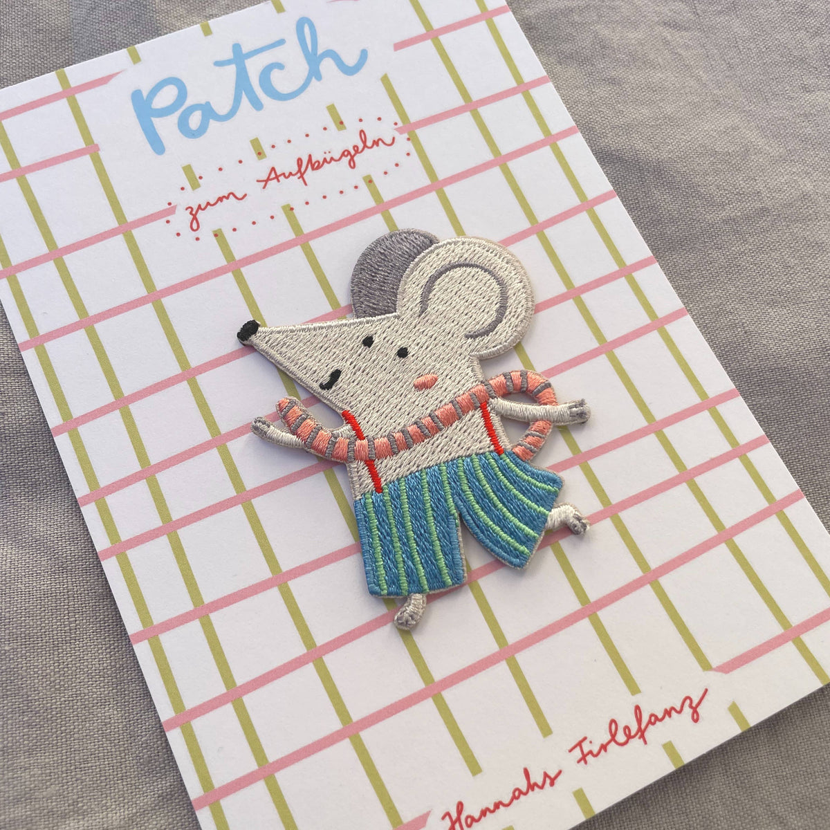 Bügel Patch Maus – Aufnäher für Kinder + Erwachsene