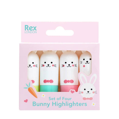 Mini-Textmarker (Set mit 4) - Hase
