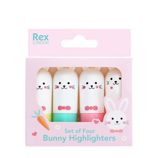 Mini-Textmarker (Set mit 4) - Hase