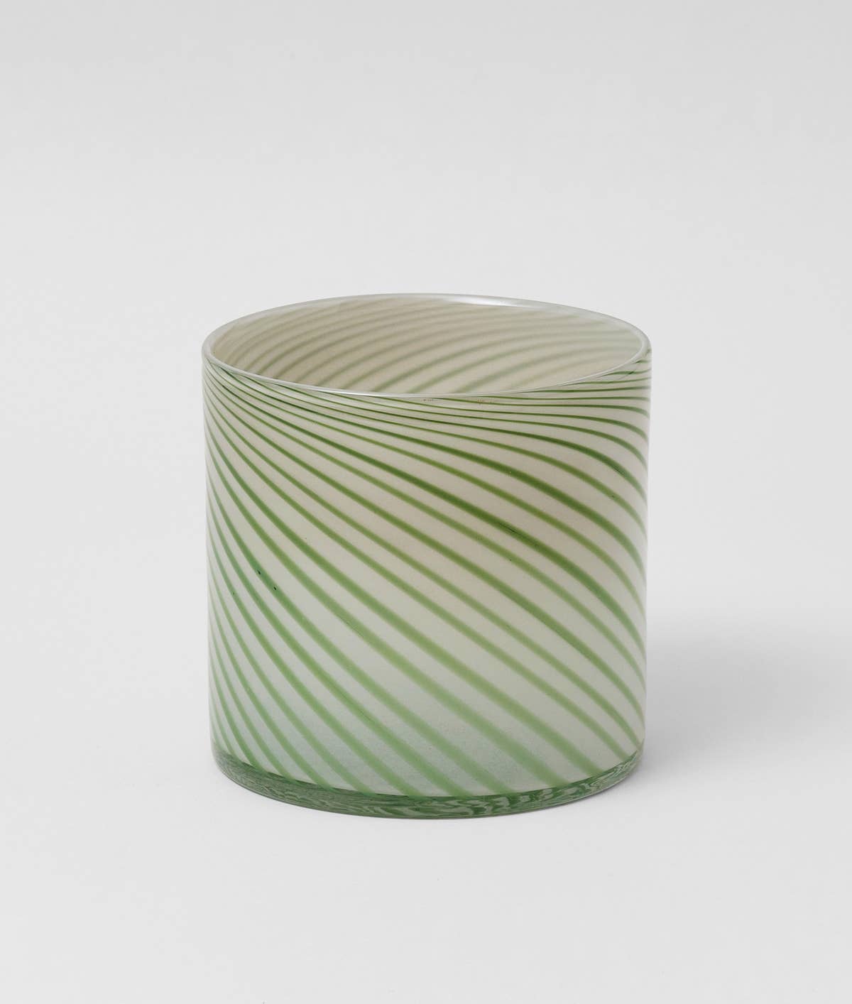 Wrap - Spiralförmiger Glas-Pflanzkübel - Grün