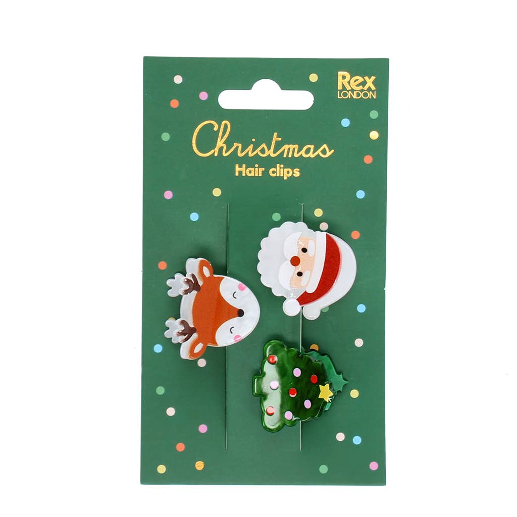 REX - Mini-Haarklammern (3er-Set) – Weihnachten