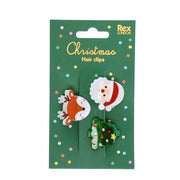 REX - Mini-Haarklammern (3er-Set) – Weihnachten
