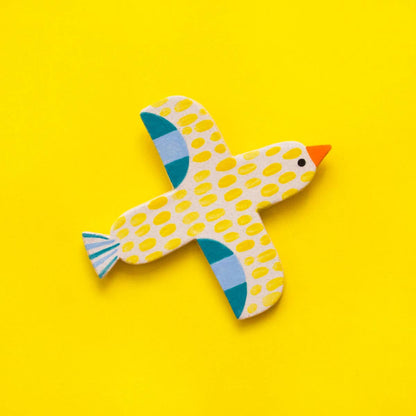 Ana Seixas - Vogel aus Keramik/Gelb