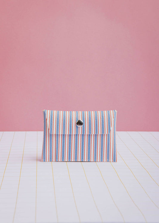 ECKE - Geldbörse mit blauen Streifen