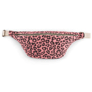 Rose in April - Damen Bauchtasche mit Leopardenmuster: Erdbeere / Grau